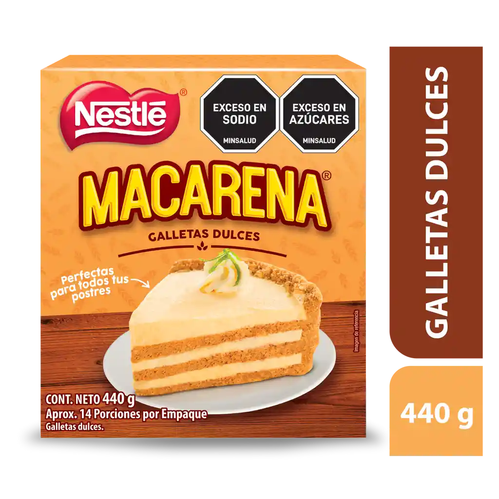Galletas dulces MACARENA tipo Graham x 440g