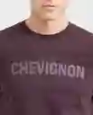 Camiseta C57 Graphic Morado Sombrío Ultra Oscuro T. L Chevignon