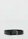Cinturón Basico Negro Talla 91 Hombre Mango