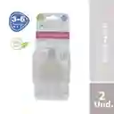 Munchi Chupo Biberon Boca Ancha Flujo Medio Transparente