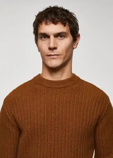 Jersey Champan Tabaco Talla XL Hombre Mango