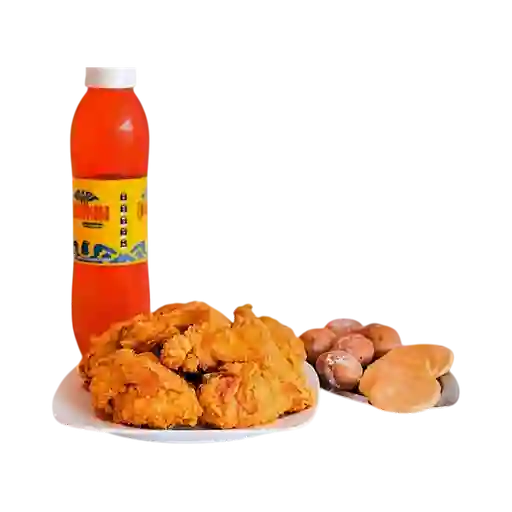 1 Pollo a la Broaster y Gaseosa