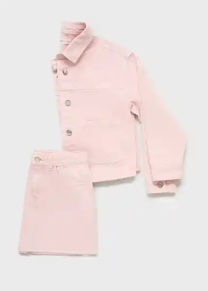 Chaqueta Cazadora Sabina Rosa Talla 08 Niñas Mango