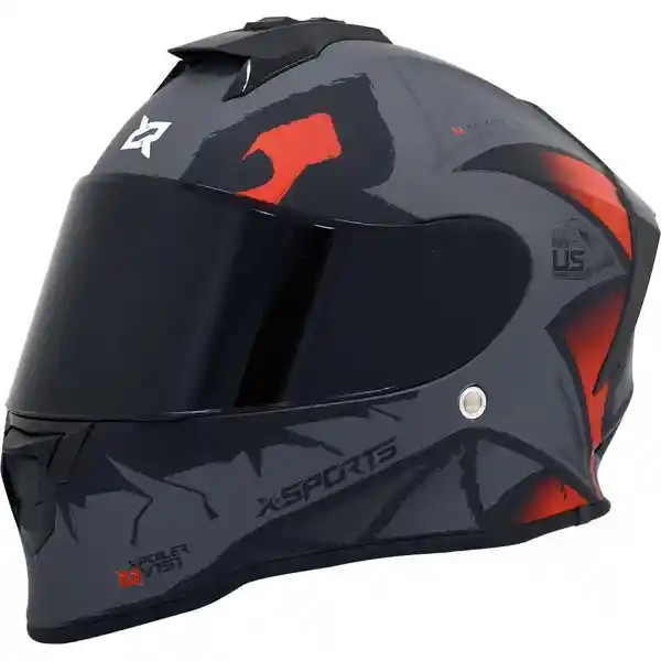 X-Sports Helmets Casco Moto Swamp Rojo Talla L