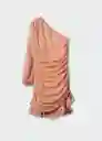 Vestido Teia Rosa Palo Talla 22 Mango Teen Girl Mango