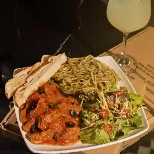 Pasta con Carne de Res Especial