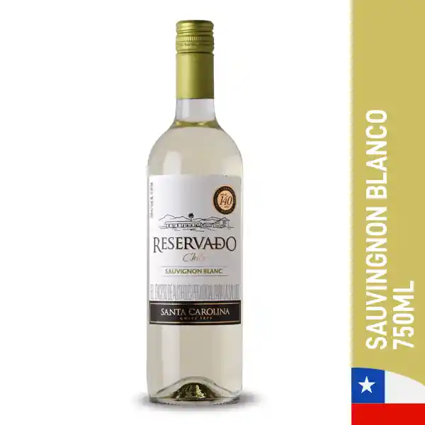 Santa Carolina Reservado Vino Blanco Sauvignon Blanc 750 ml