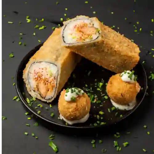 Sushi Burrito + Croquetas