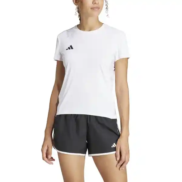 Adidas Camiseta Adizero e Tee Mujer Blanco Talla M IN1173