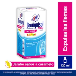 Bronquisol Flem Jarabe para Niños con Sabor a Caramelo (100 mg)