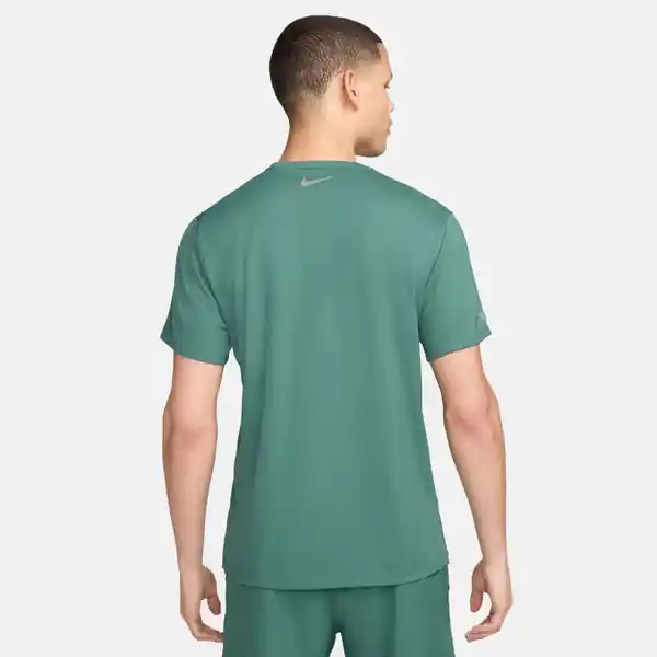 Nike Camiseta M Flash Miler Top Para Hombre Verde Talla L