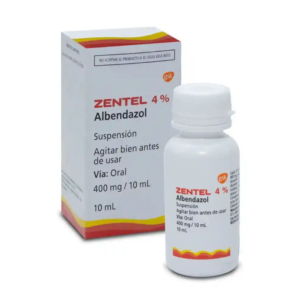 Zentel 4 % Suspensión (400 mg)