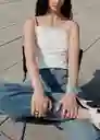 Jean Niki Tejano Medio Talla 40 Mujer Mango