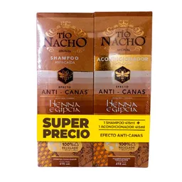 Precio Especial Shampoo Tio Nacho Shampoo Acondicionador Anti Canas (830 Ml)