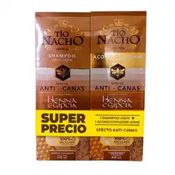 Precio Especial Shampoo Tio Nacho Shampoo Acondicionador Anti Canas (830 Ml)
