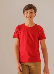 Camiseta Corta Niño Junior Rojo Talla 18 People