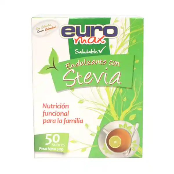 Stevia Euromax Caja X 50 Sobres