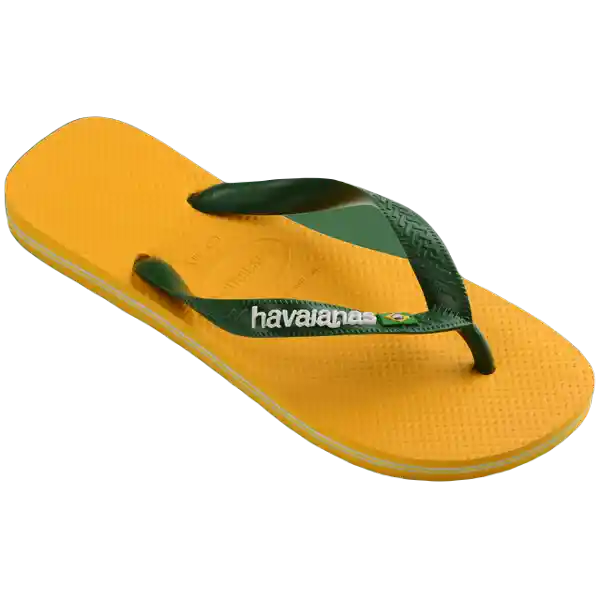 Sandalias Brasil Logo Amarillo Banana Talla 34 4110850 Havaianas