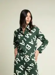 Blusa Manga Larga Verde Talla M