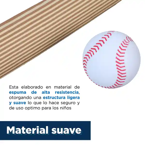 Set de Béisbol Con Bate y Pelota Miniso