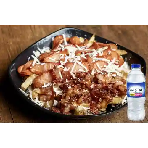 Combo Salchipapas Tocirancheras + Agua 300ml