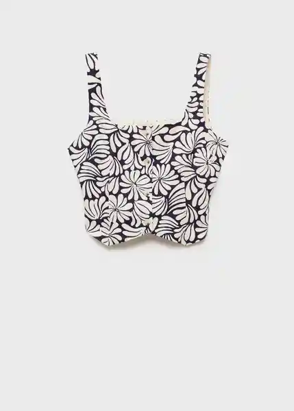 Top Coco Crudo Talla M Mujer Mango