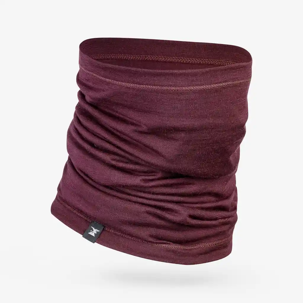 Cuello Multiusos de Trekking Lana Merino Mt500 Vinotinto