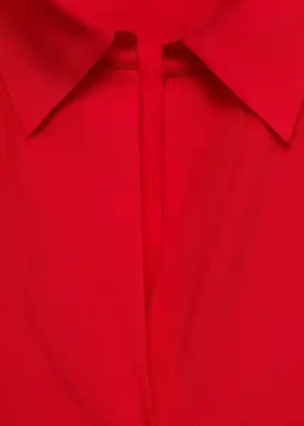 Camisa Lima Rojo Talla M Mujer Mango