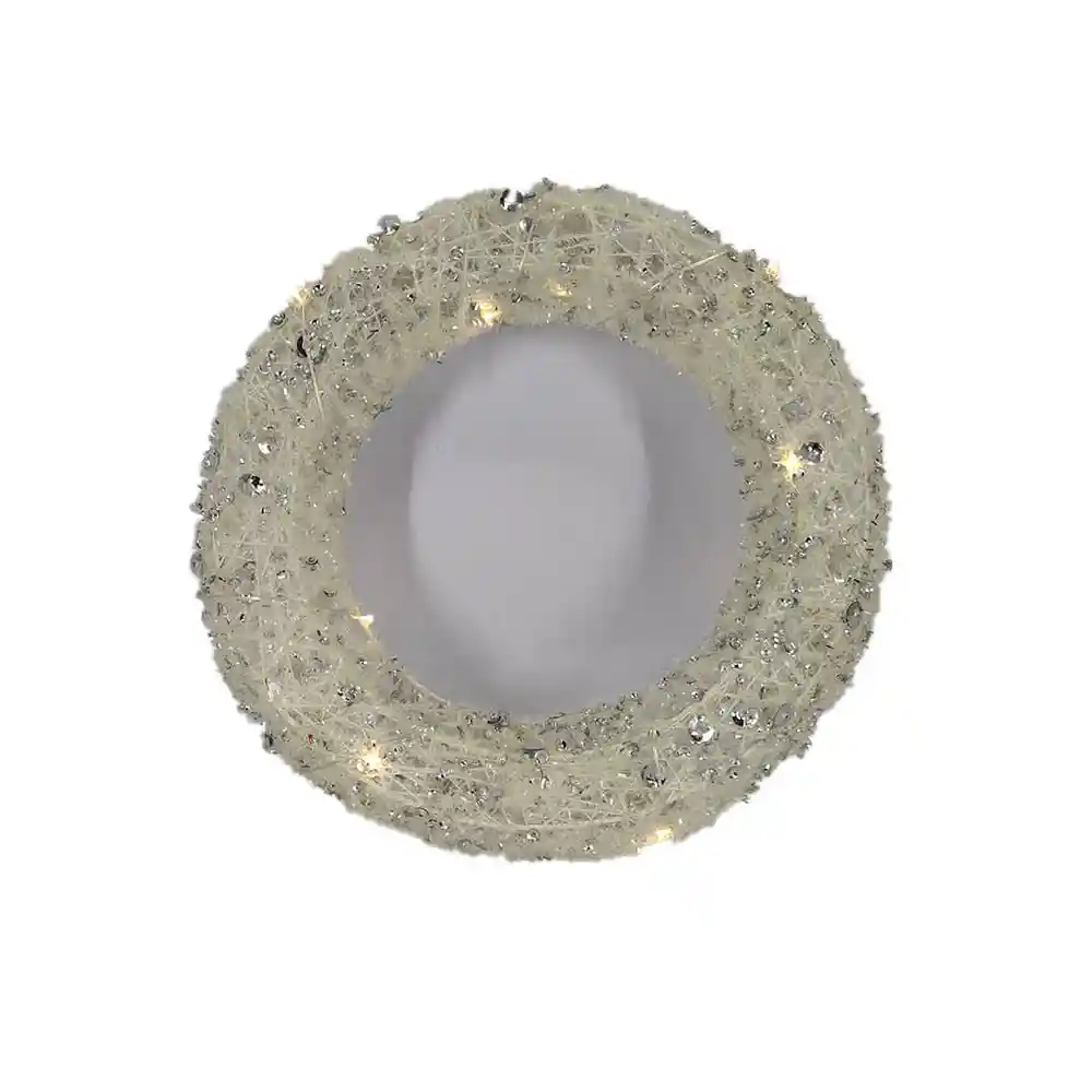 Corona Blanca Luz Glam Krea