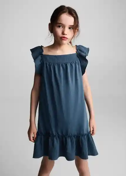 Vestido Emma Navy Talla 14 Niñas Mango