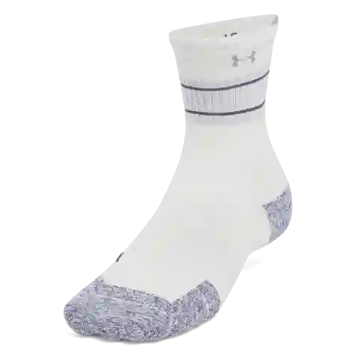Under Armour Calcetines Run Cushion Mid Unisex Blanco Talla LG