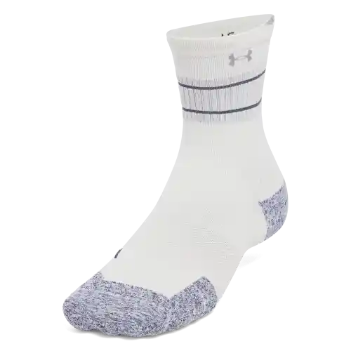 Under Armour Calcetines Run Cushion Mid Unisex Blanco Talla LG