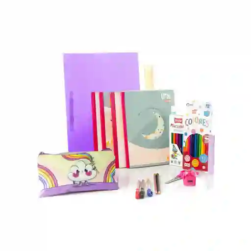 Kit Escolar Cuadernos Rayados Femenino Finlandek