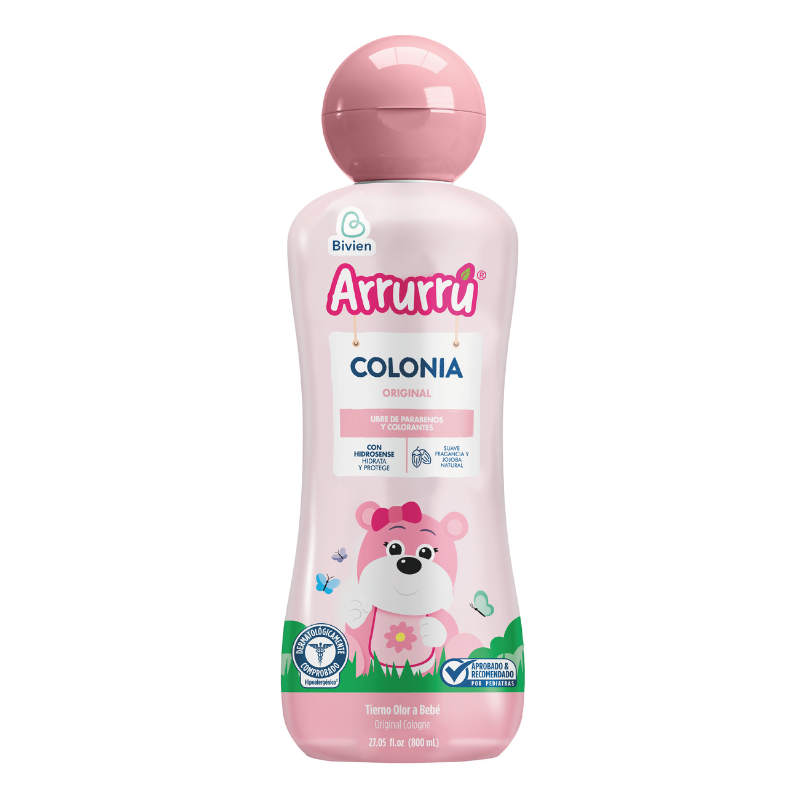 Arrurrú Colonia Rosada Bebés 800 ml