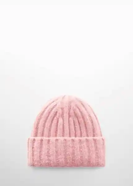 Gorro Rina Rosa Pastel Talla 99 Mujer Mango