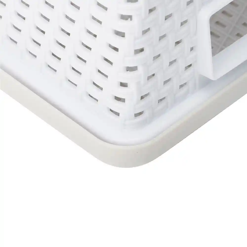Caja Calada Tejido Con Tapa Bicolor