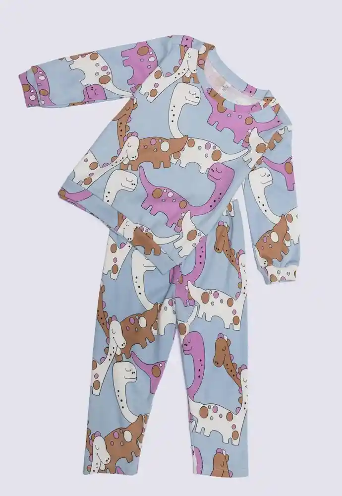 Pijama Dos Piezas 9/12meses-estamp 1