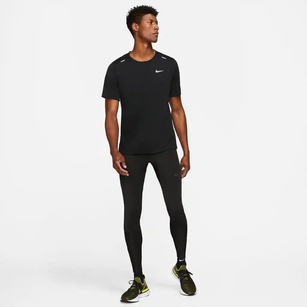 M Nk Df Rise 365 Ss Talla S Camisetas Negro Para Hombre Marca Nike Ref: Cz9184-013