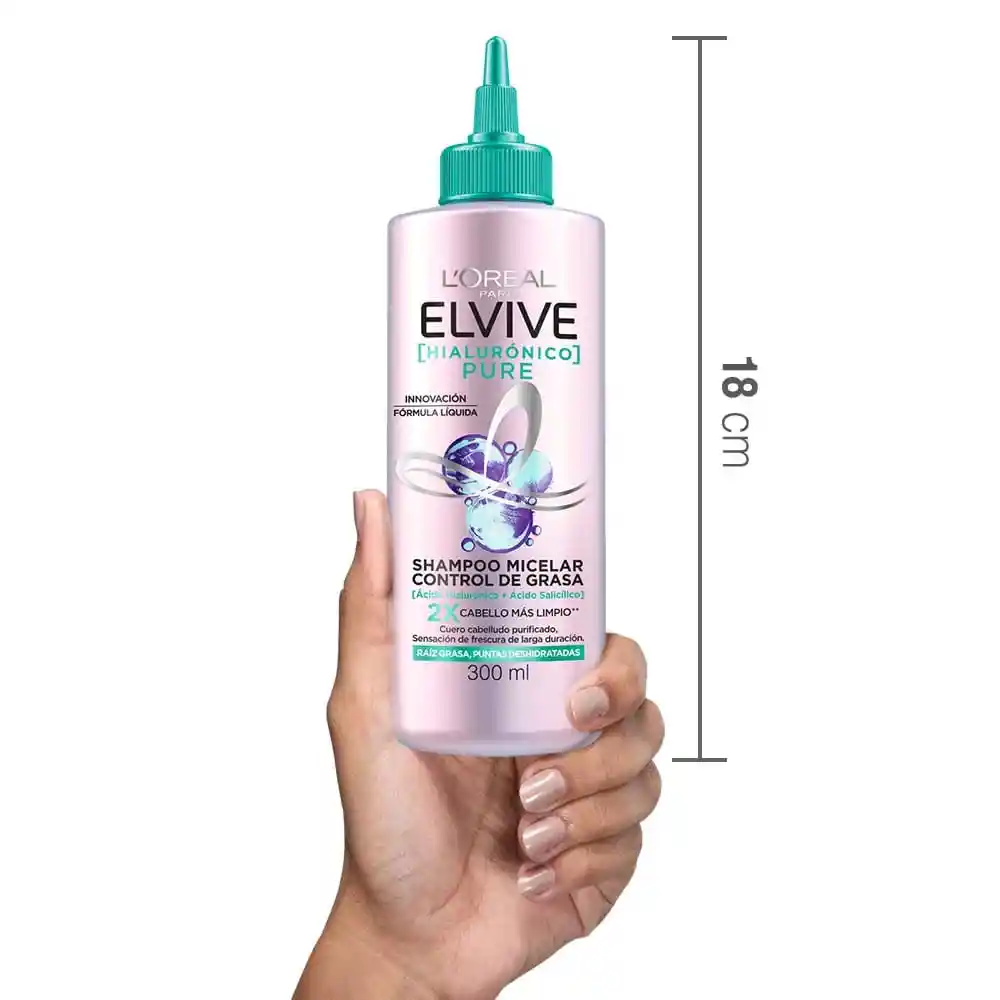 Elvive Shampoo Micelar Hialurónico Pure