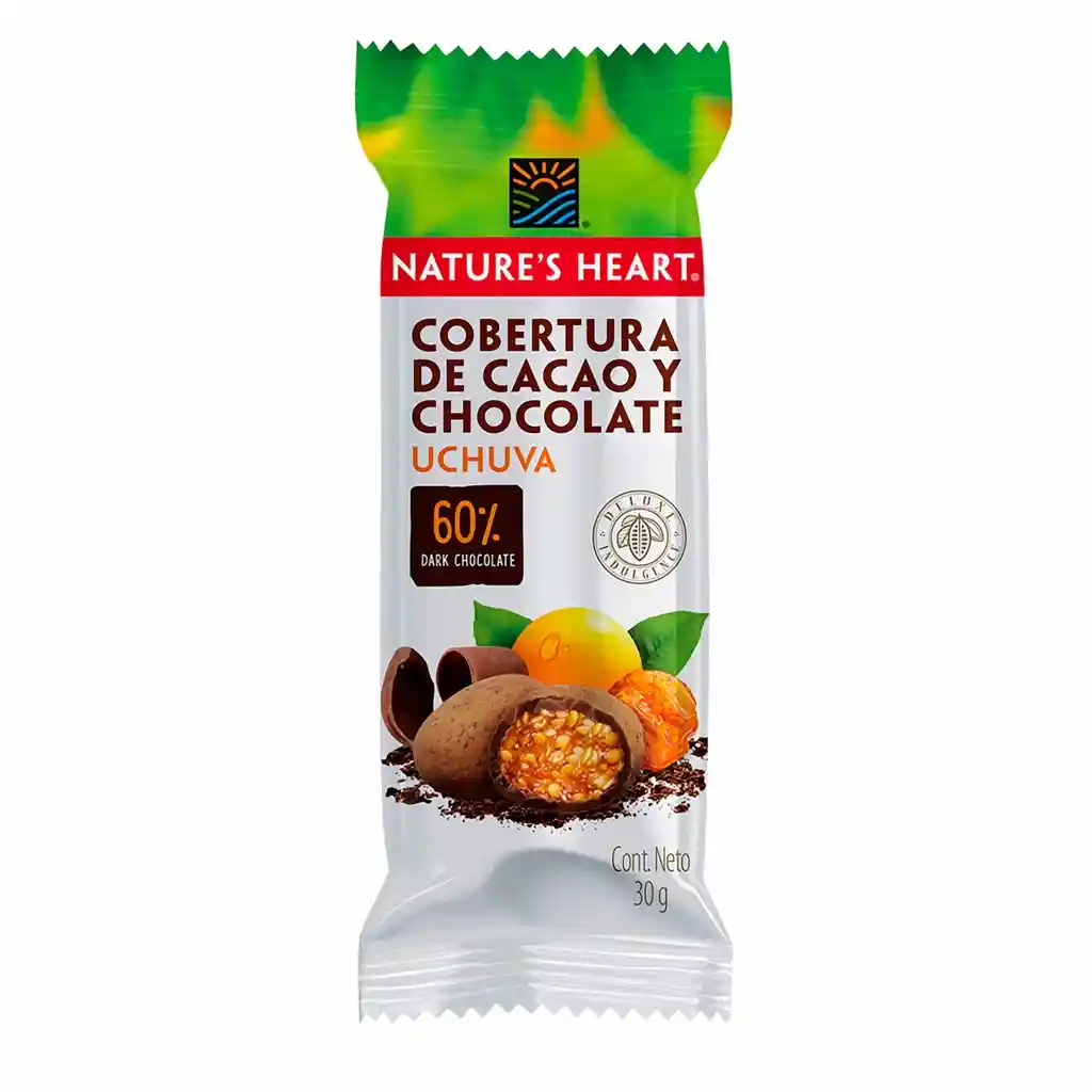 Natures Heart Uchuva con Cobertura de Cacao y Chocolate