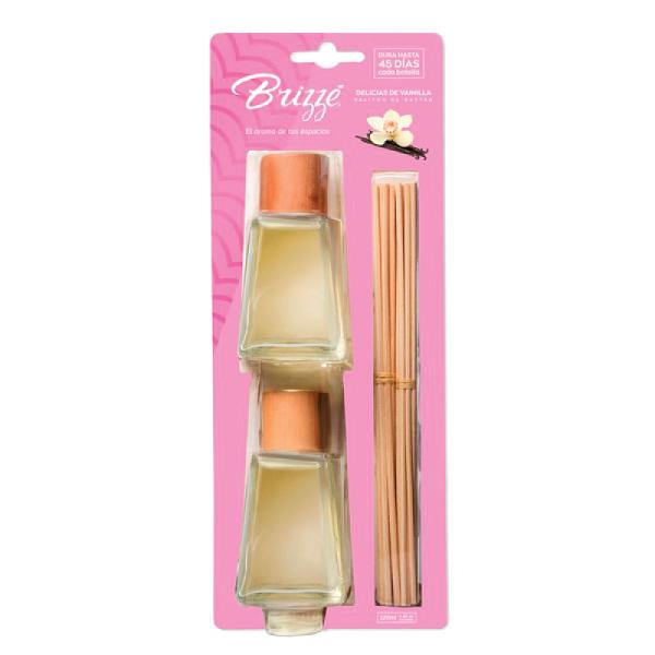 Ambientador Brizze Palitos De Rattán Vainilla (120 ml)