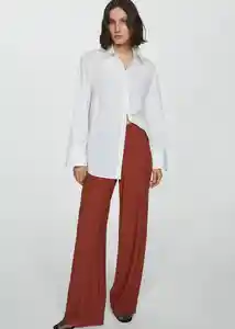 Pantalón Matilda Terracota Talla S Mujer Mango