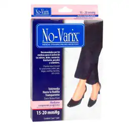 No-Varix Media Rodilla Mediana Compresión Talla M Negra