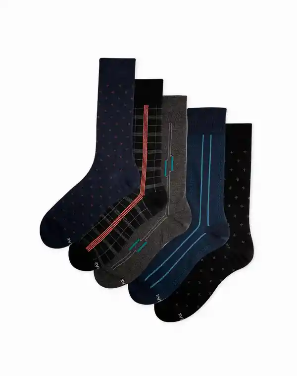 Medias Formales Largo Masculino Xiamen X5 Galax Talla 10-12