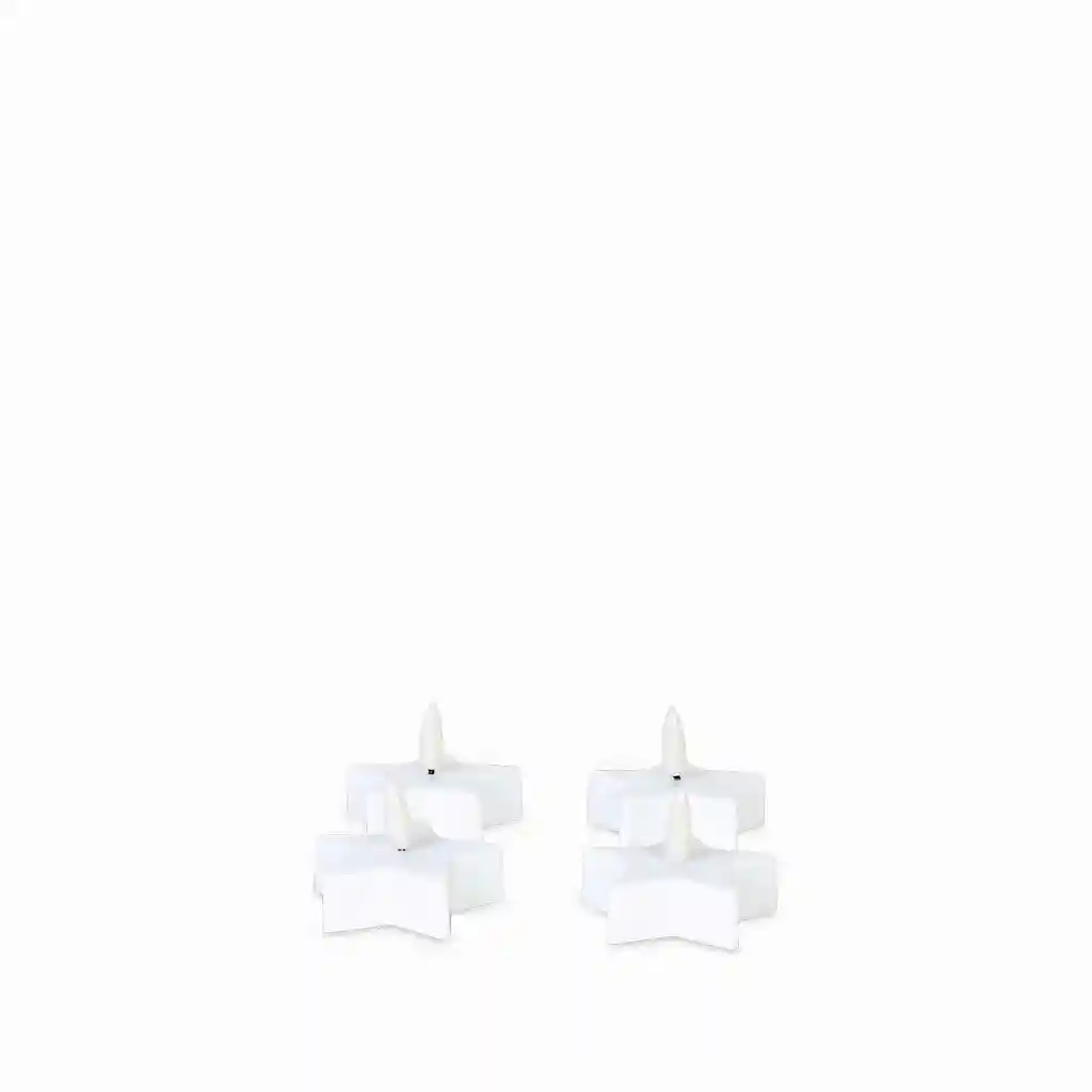 Set Velas Mini Estrella Led Ambiente Gourmet