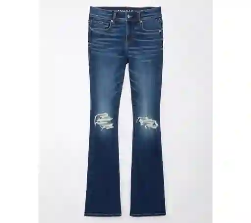 Jean Kick Boot Mujer Azul Talla 0 REGULAR American Eagle