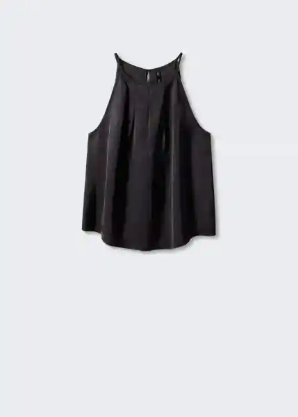 Top Hax Negro Talla M Mujer Mango