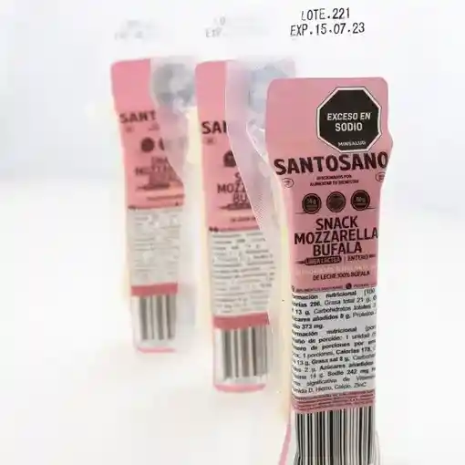 Snack Mozzarella 100% Búfala - Santosano