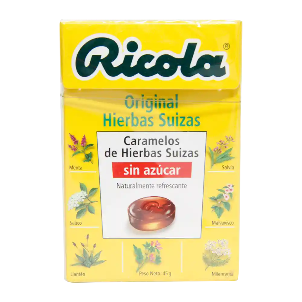 Ricola Caramelos de Hierbas Suizas sin Azúcar