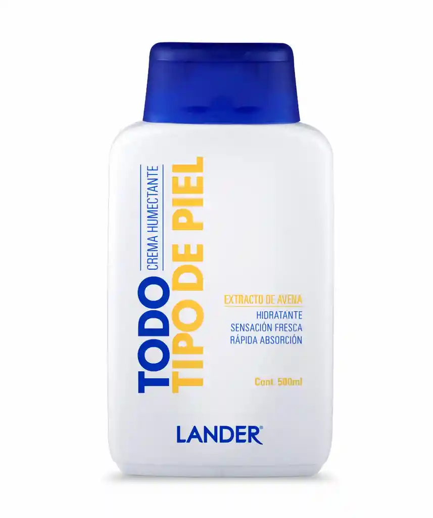 Lander Crema Humectante Corporal con Extracto de Avena